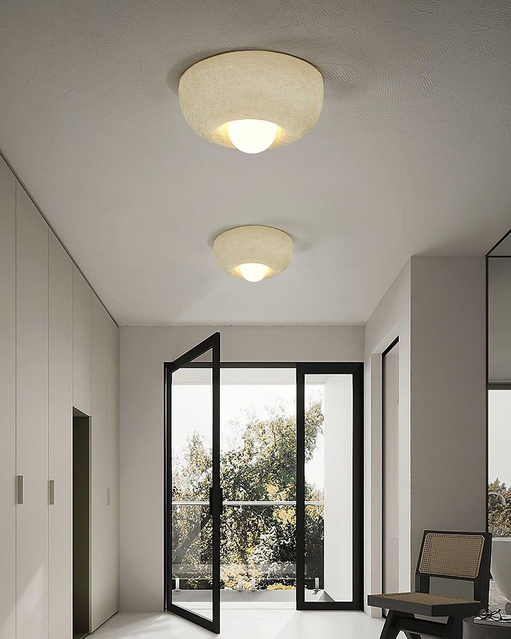 Mauro Lustre Plafonnier Texture Naturelle Éclairage Doux - Neutralighting