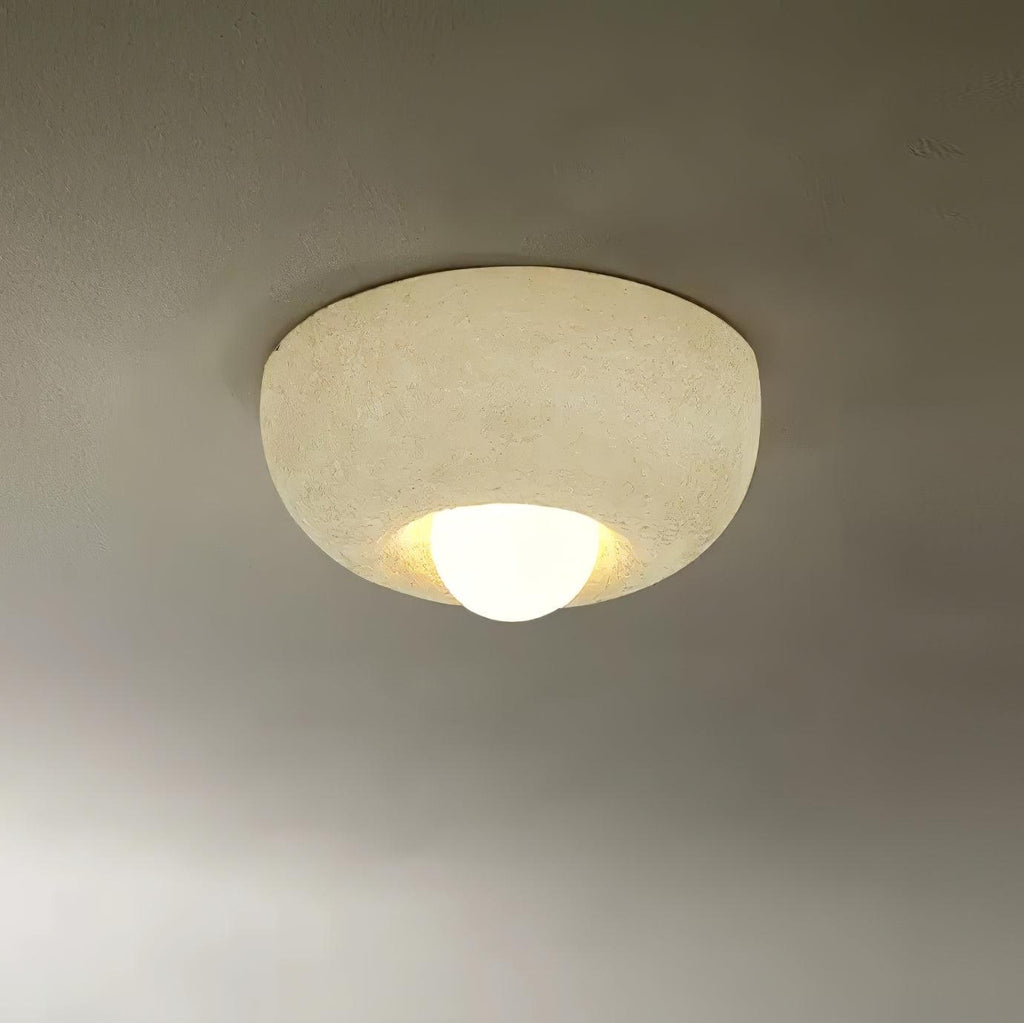 Mauro Plafonnier Texture Naturelle Hémisphère Style Moderne - Neutralighting