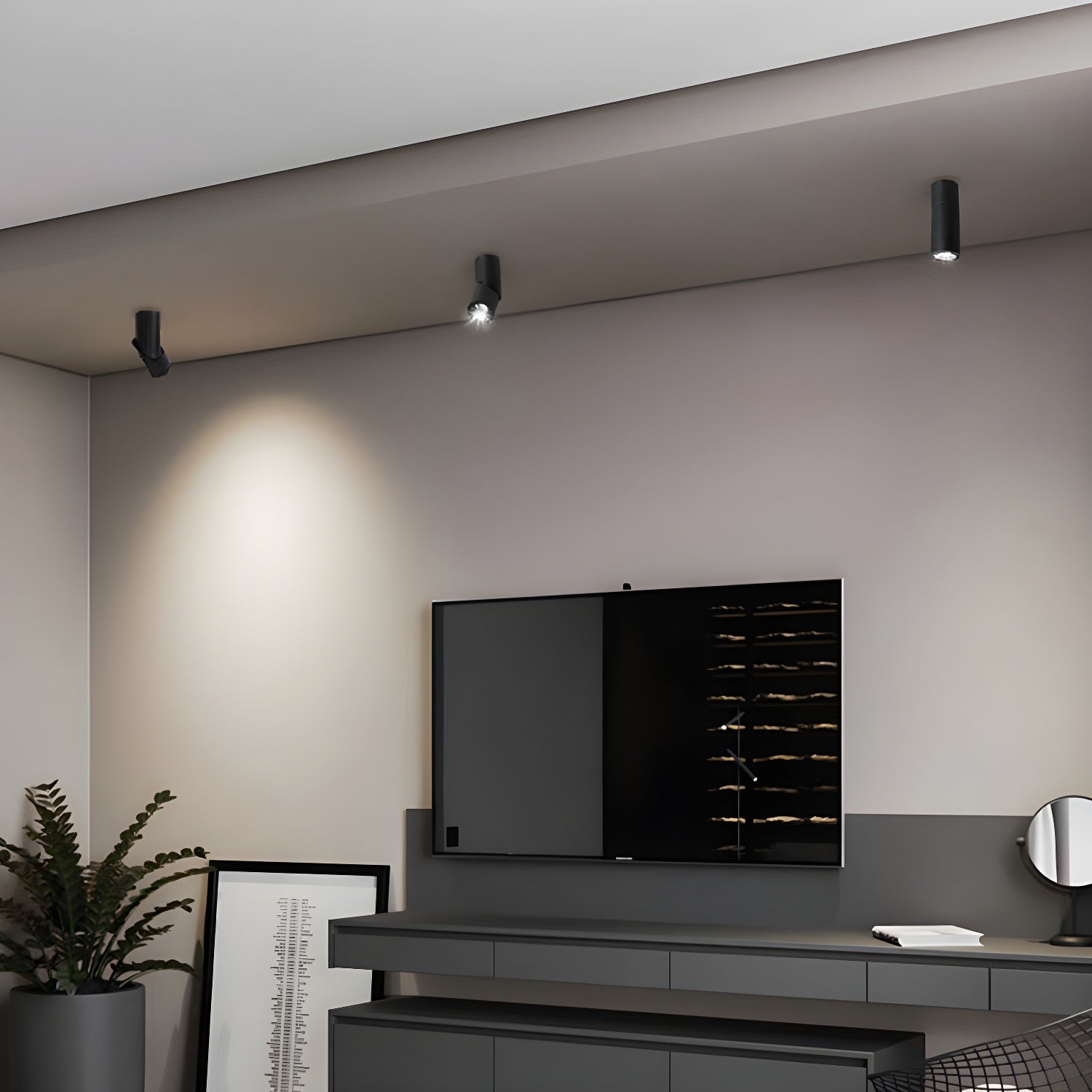 Ivinir Lampe Plafonnier Surface Pivotante Minimaliste Moderne - Neutralighting