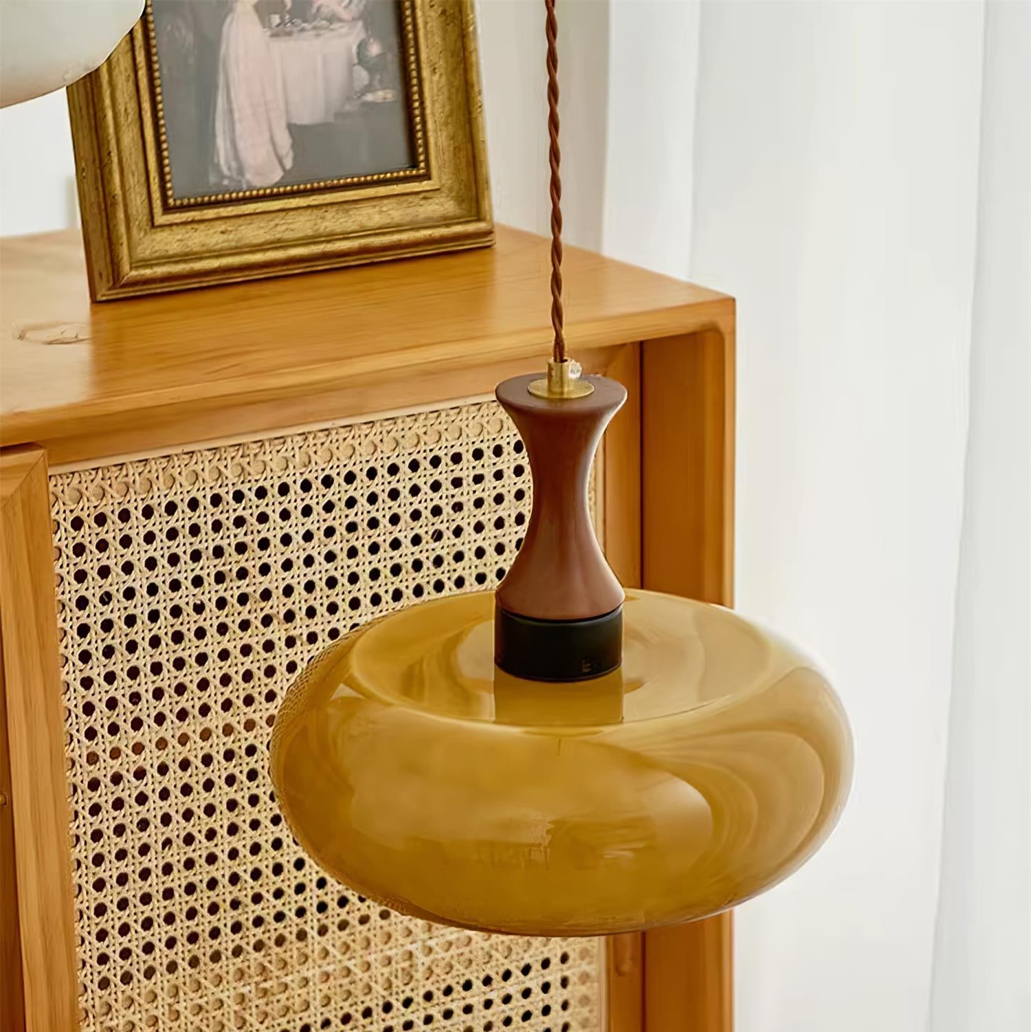 Charlotte Suspension Bois Verre - Neutralighting