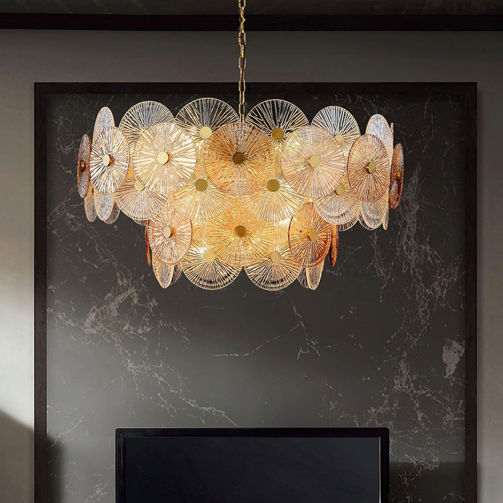Aurelia Chandelier en Verre Luxueux - Neutralighting