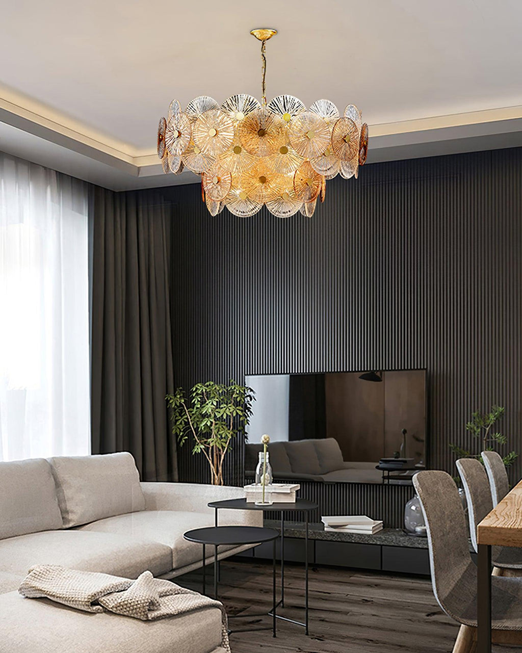 Aurelia Chandelier en Verre Luxueux - Neutralighting