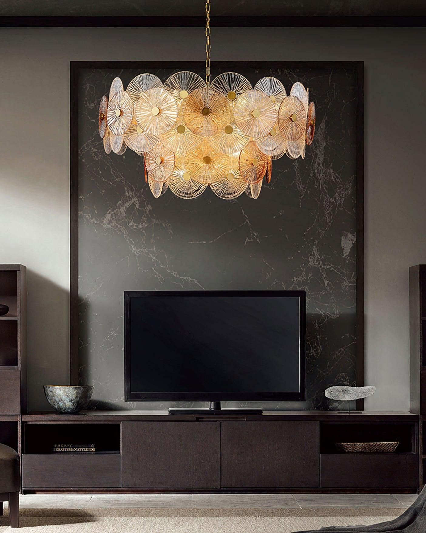 Aurelia Chandelier en Verre Luxueux - Neutralighting
