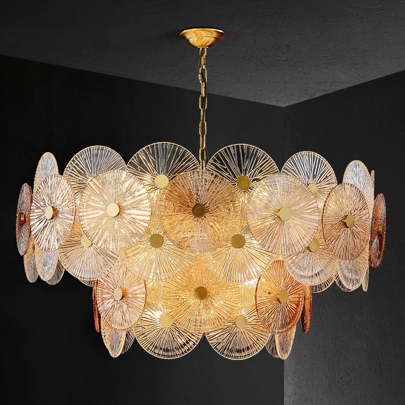 Aurelia Chandelier en Verre Luxueux - Neutralighting
