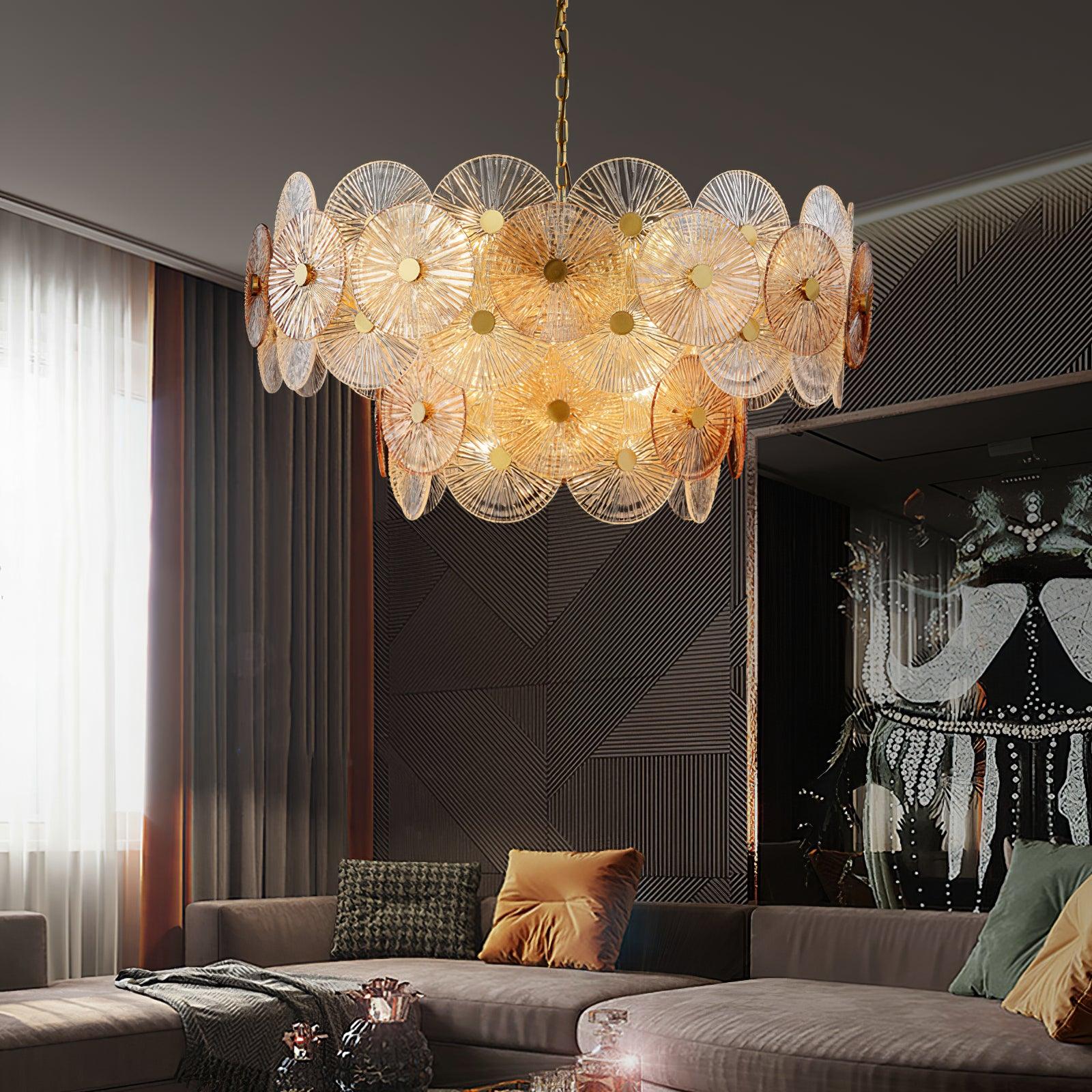 Aurelia Chandelier en Verre Luxueux - Neutralighting