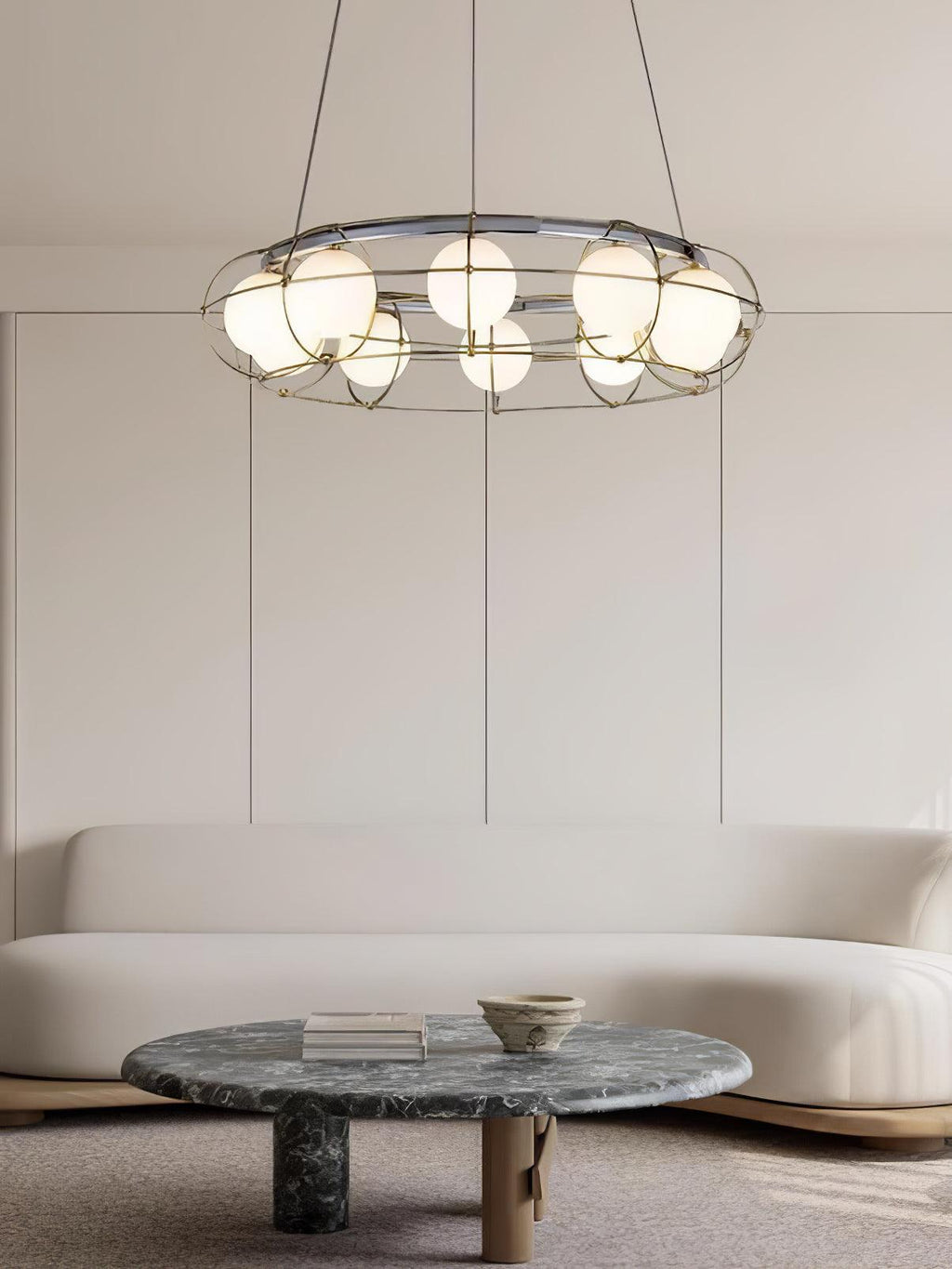 Mia Chandelier en Verre Moderne - Neutralighting