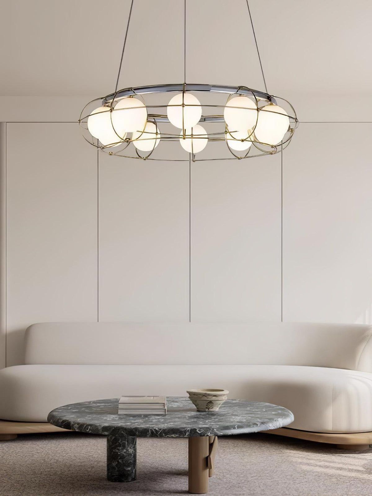 Mia Chandelier en Verre Moderne - Neutralighting