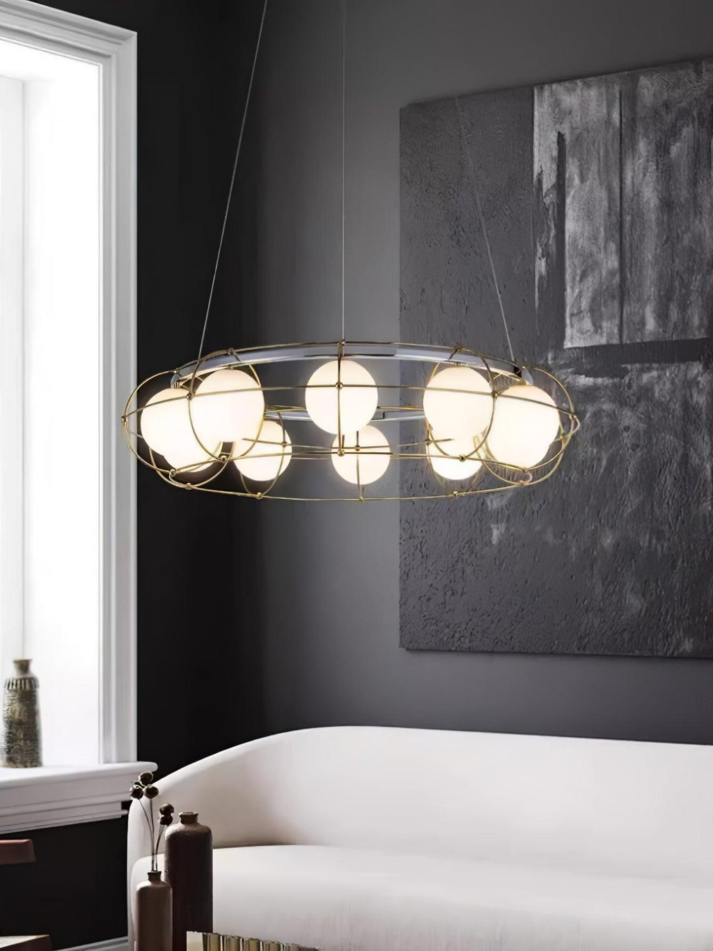 Mia Chandelier en Verre Moderne - Neutralighting