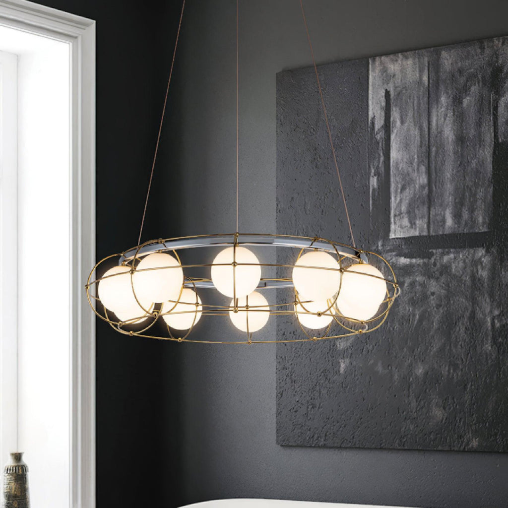 Mia Chandelier en Verre Moderne - Neutralighting