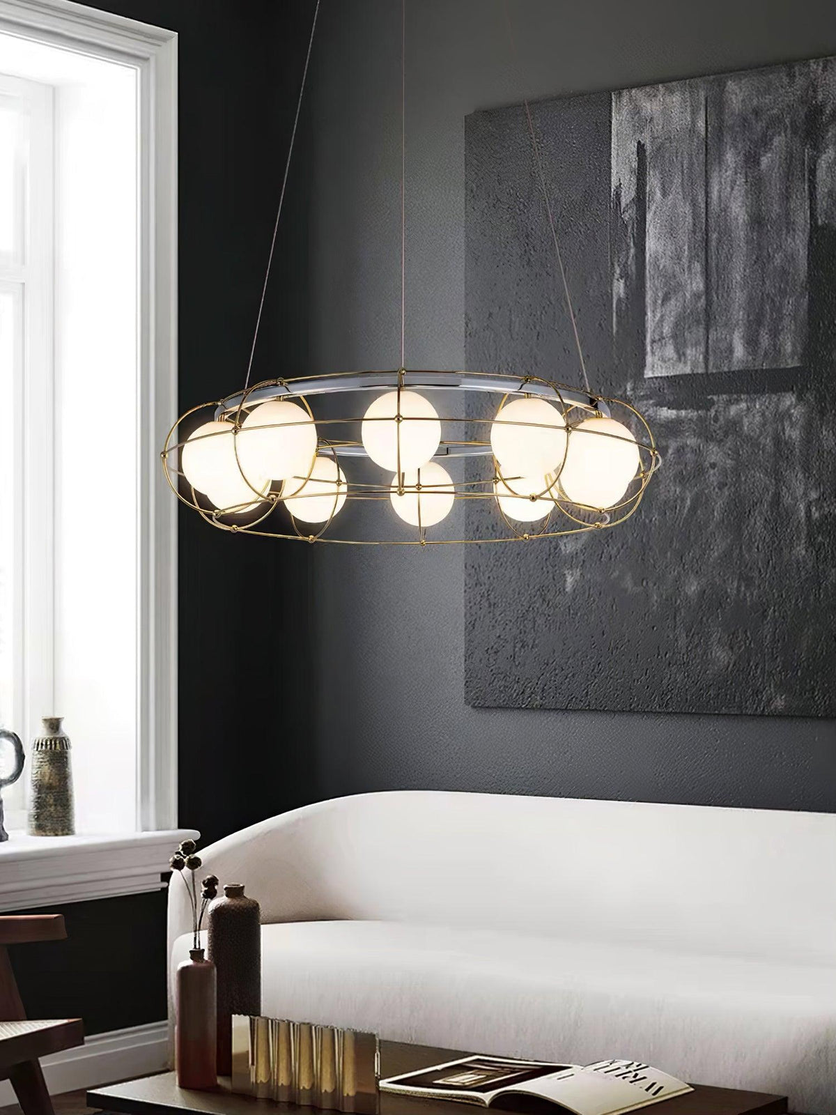 Mia Chandelier en Verre Moderne - Neutralighting