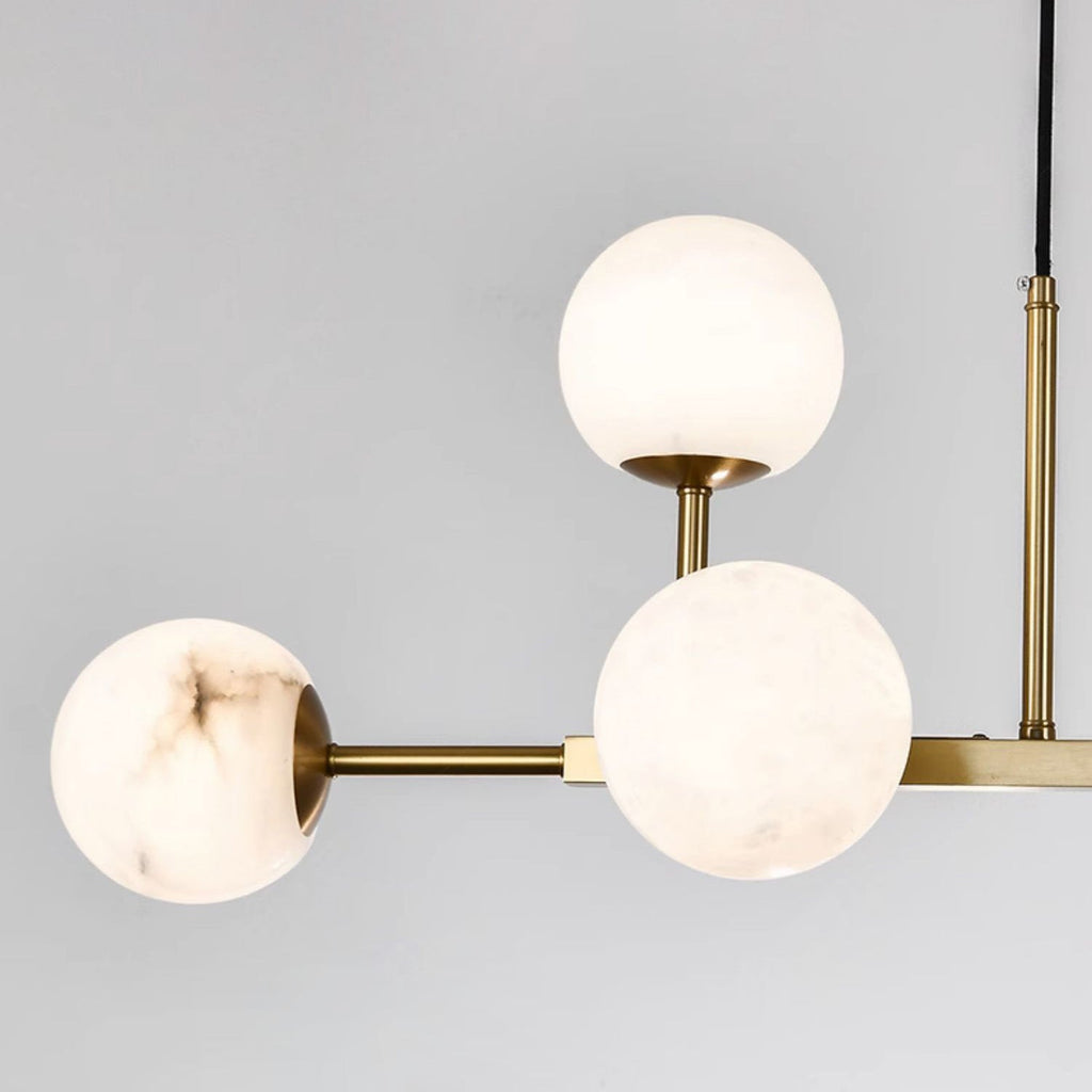 Zovenel Lustre Laiton Albâtre Art Nordique Premium - Neutralighting