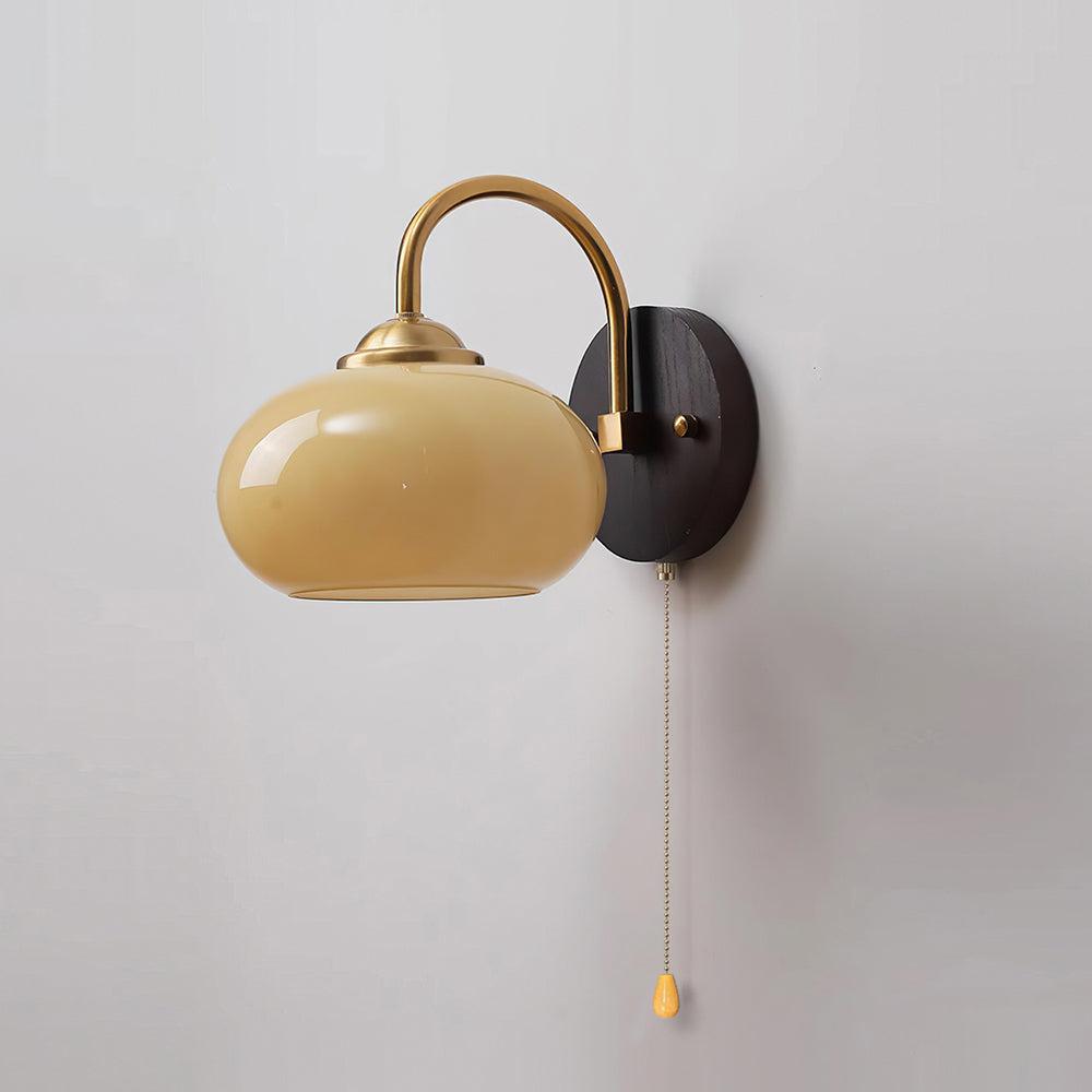 Applique Murale Arqué Bras Verre Dôme Ancien Accent Moderne - Neutralighting