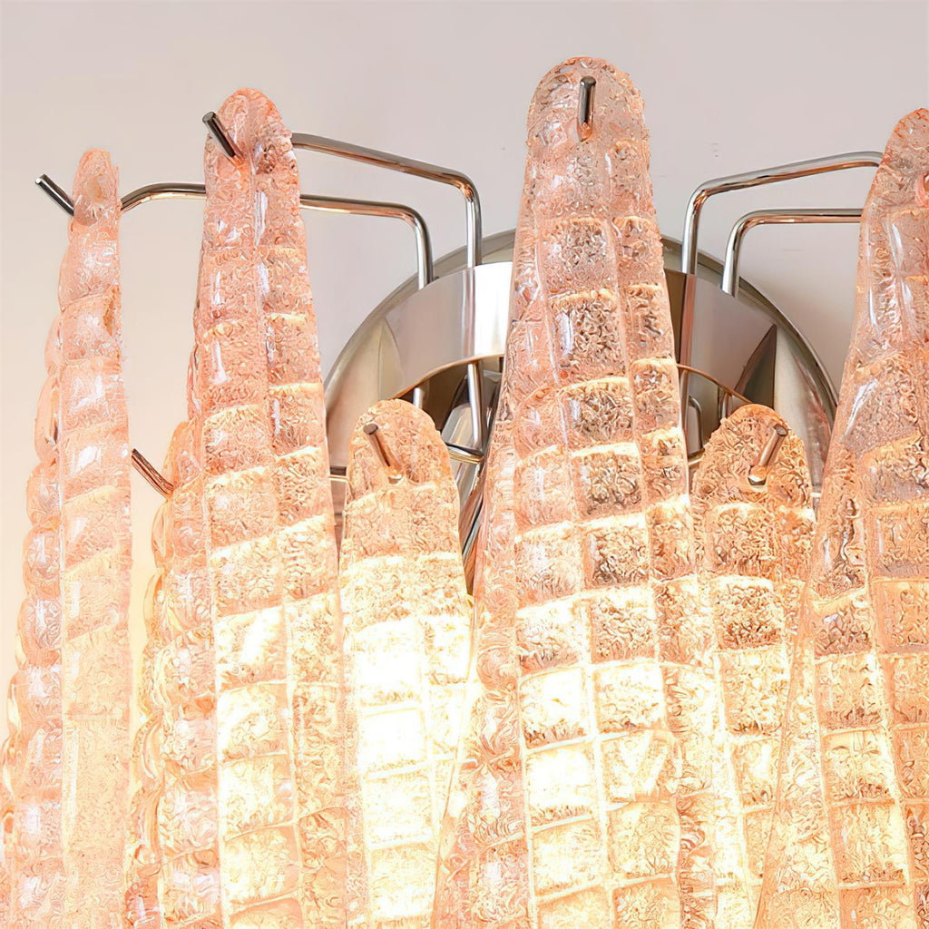 Mazzega Applique Murale Cascade en Verre en Forme de Goutte - Neutralighting
