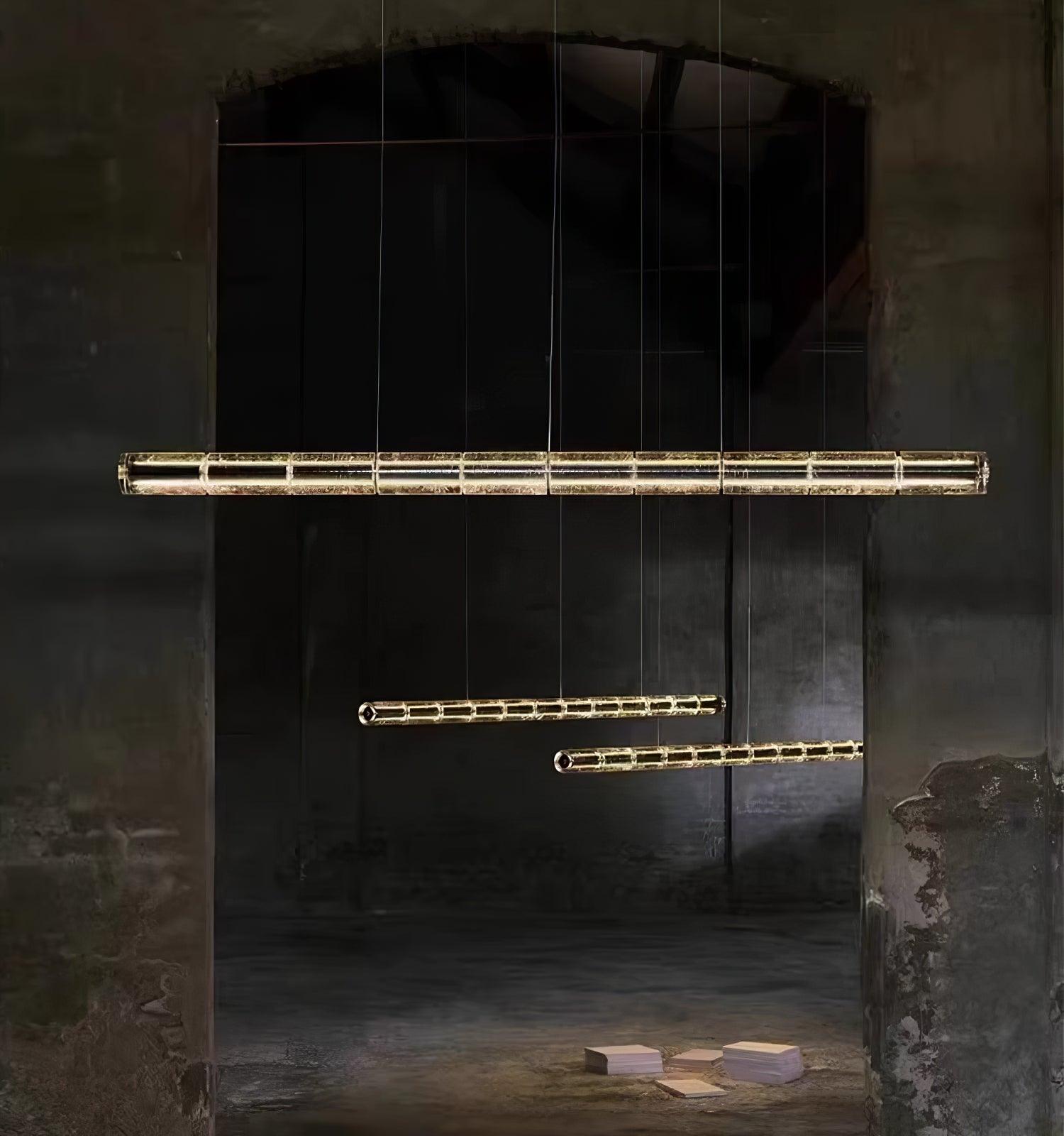 Lyliris Suspension Linéaire en Verre Minimaliste - Neutralighting
