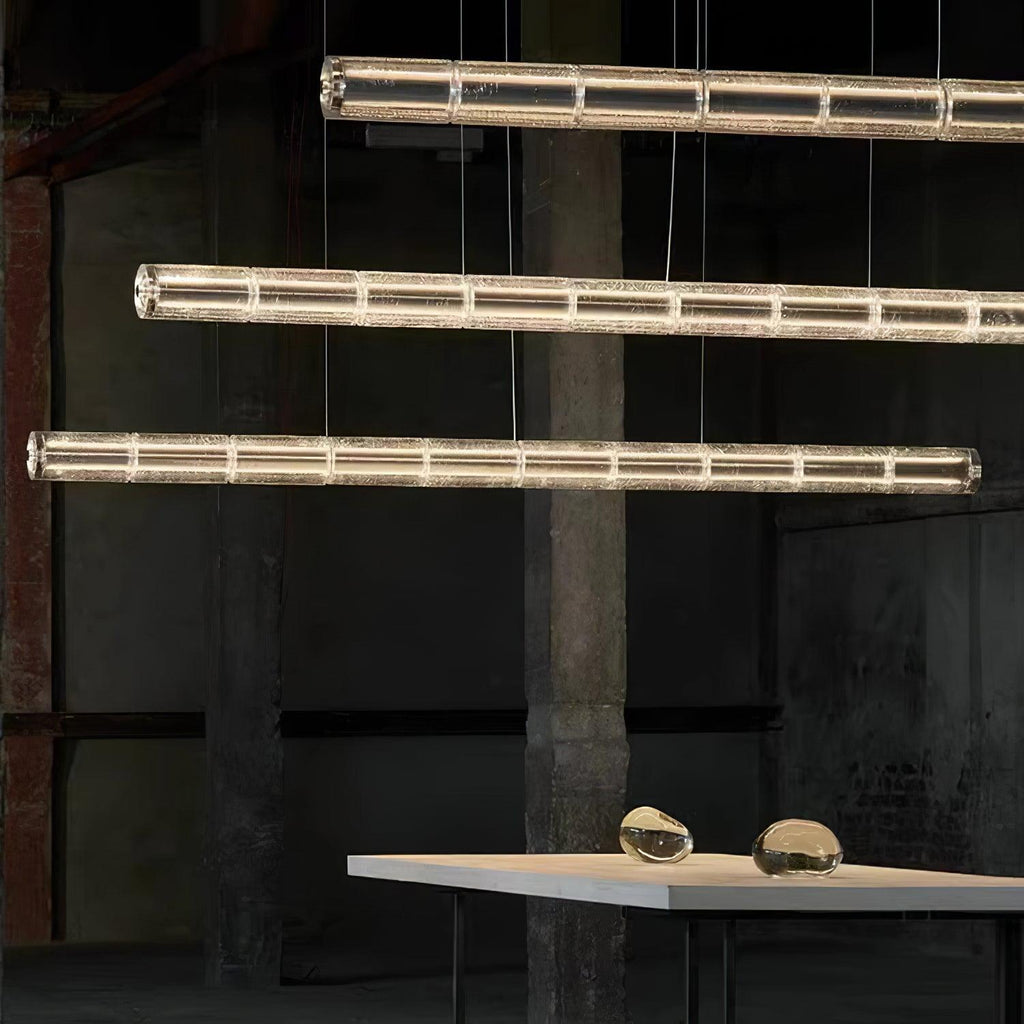 Lyliris Suspension Linéaire en Verre Minimaliste - Neutralighting