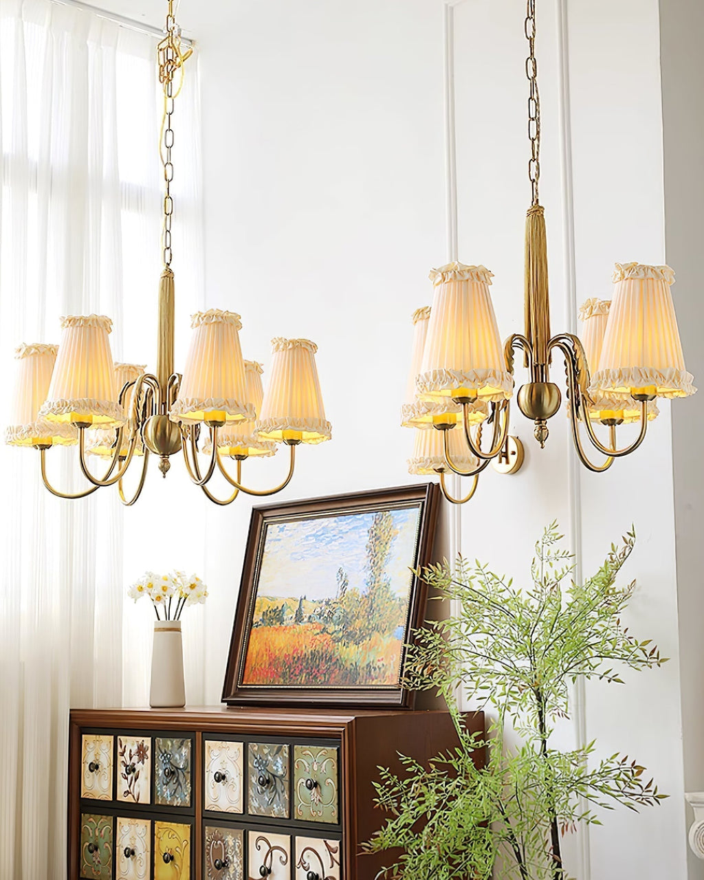 Ervaren Lustre Tissu Luxe Postmoderne Vintage - Neutralighting