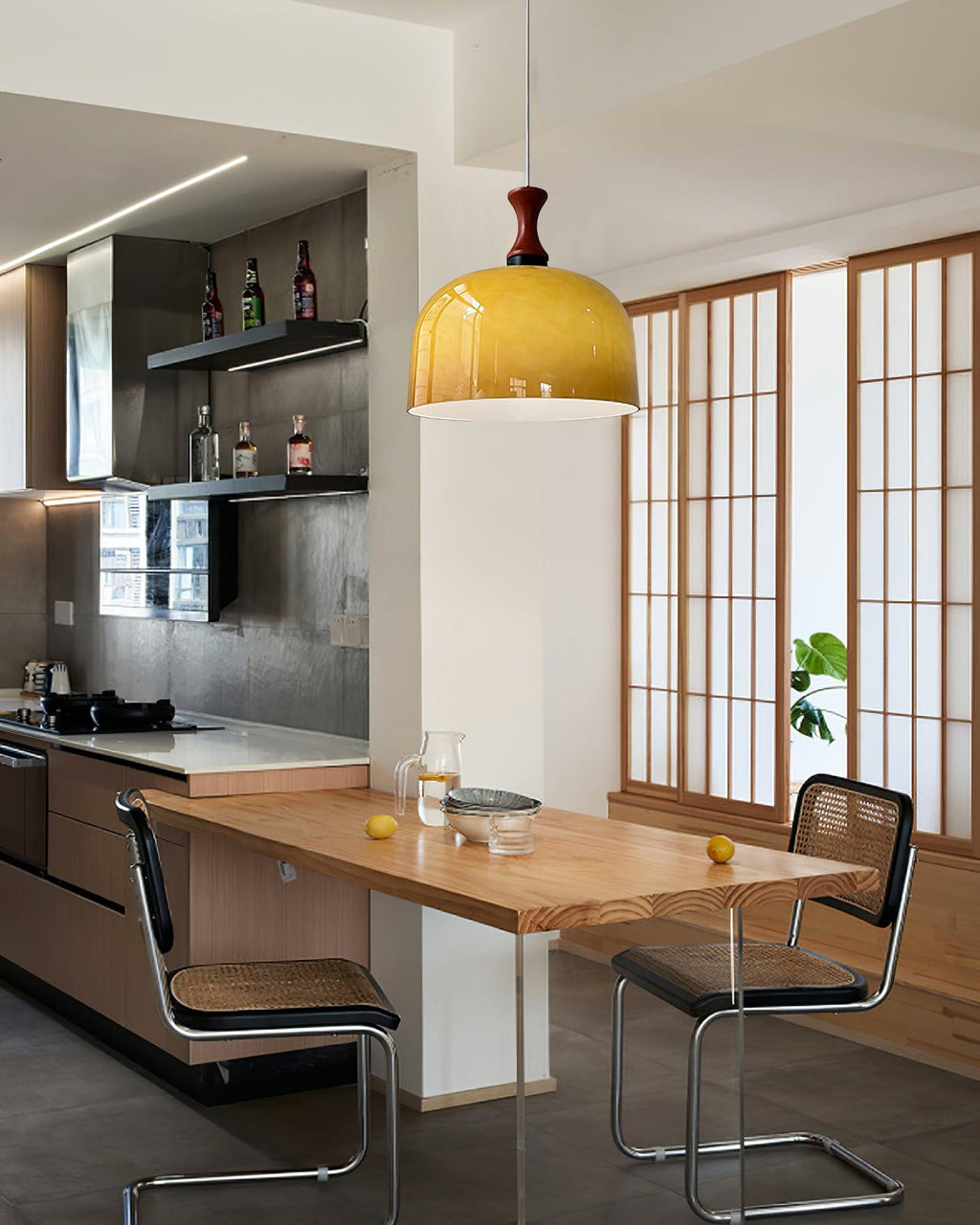 Lioraer Suspension Lampe Rétro en Verre - Neutralighting