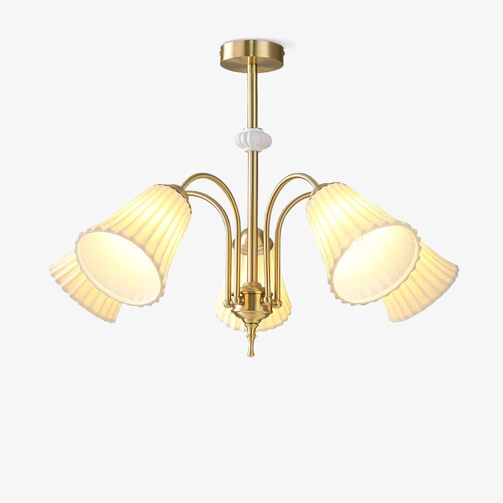 Silas Chandelier Vintage en Céramique - Neutralighting