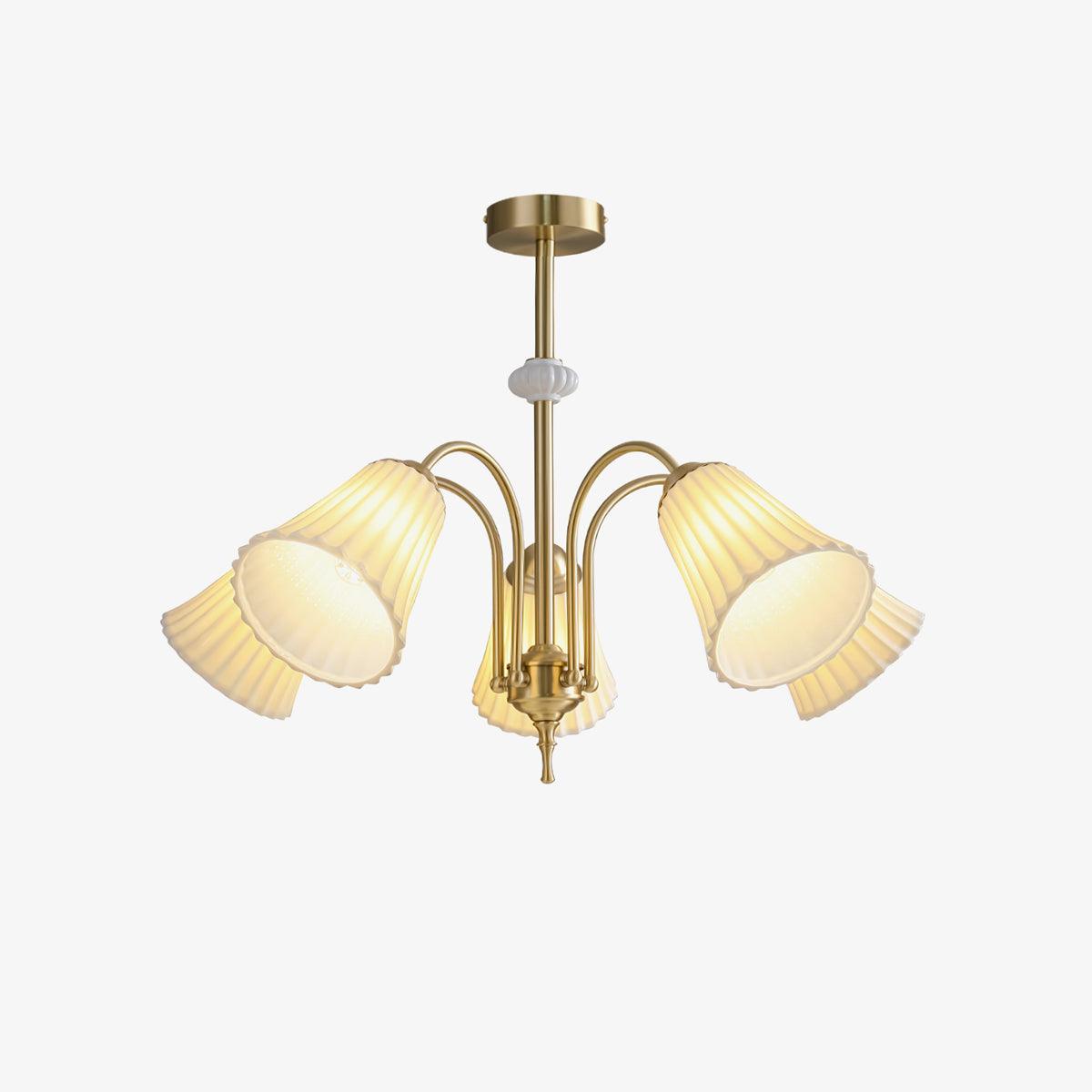 Silas Chandelier Vintage en Céramique - Neutralighting