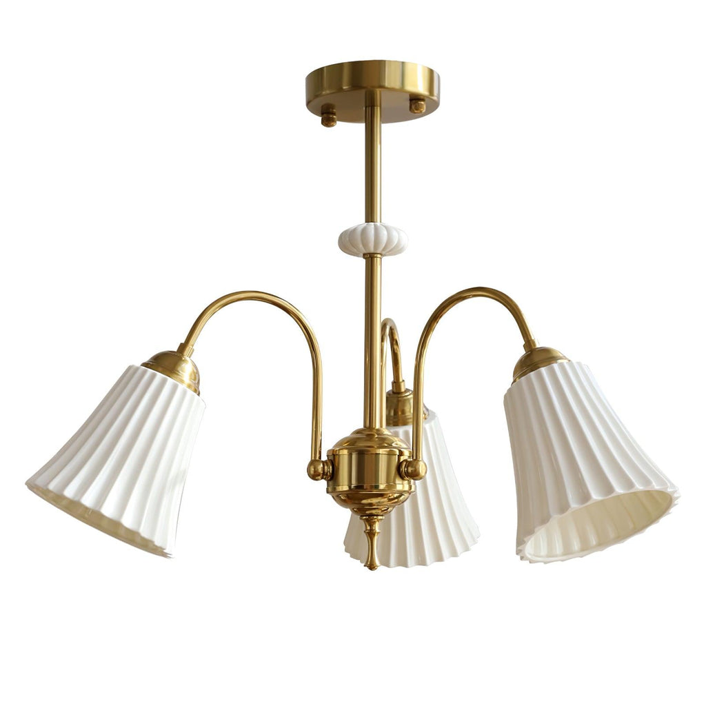 Silas Chandelier Vintage en Céramique - Neutralighting