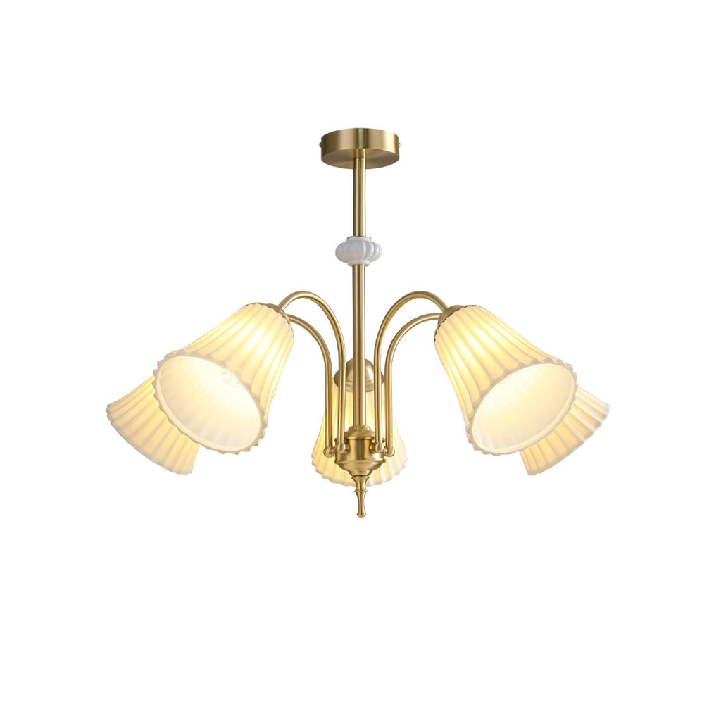 Silas Chandelier Vintage en Céramique - Neutralighting