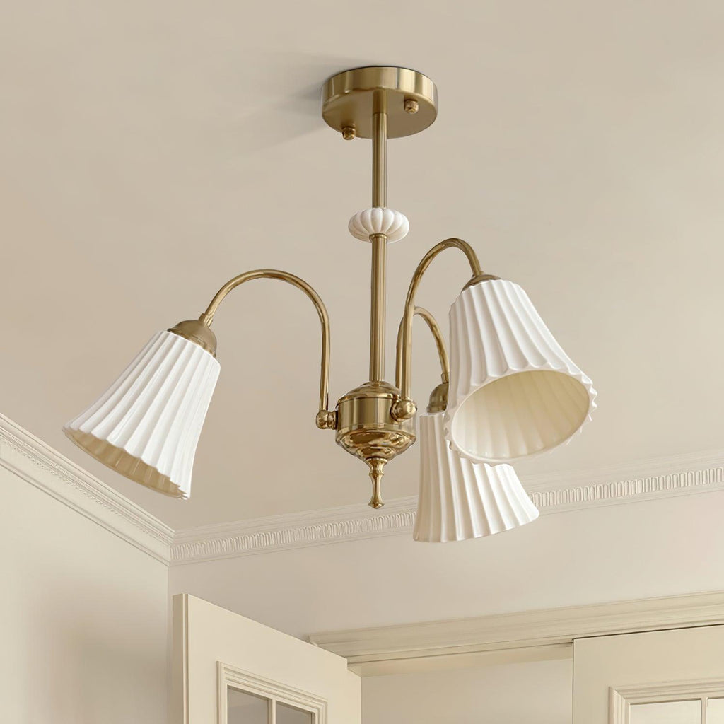 Silas Chandelier Vintage en Céramique - Neutralighting
