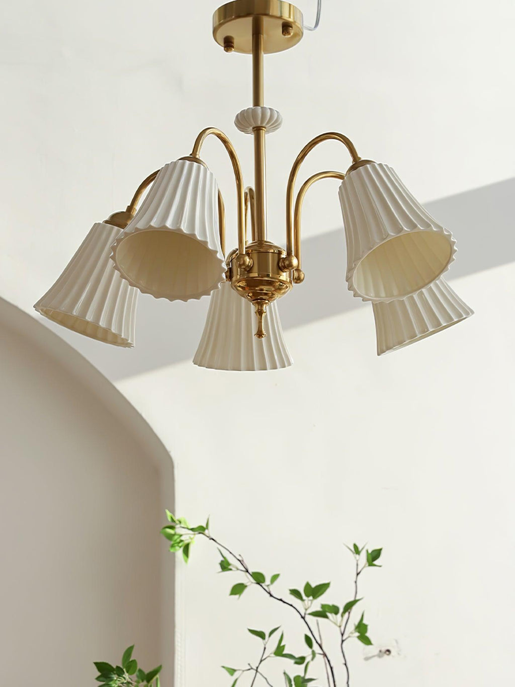 Silas Chandelier Vintage en Céramique - Neutralighting
