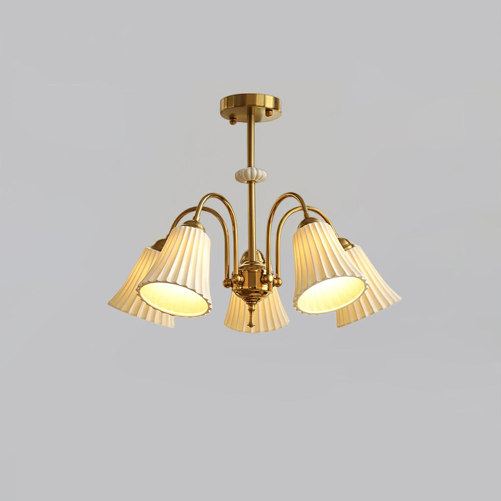 Silas Chandelier Vintage en Céramique - Neutralighting