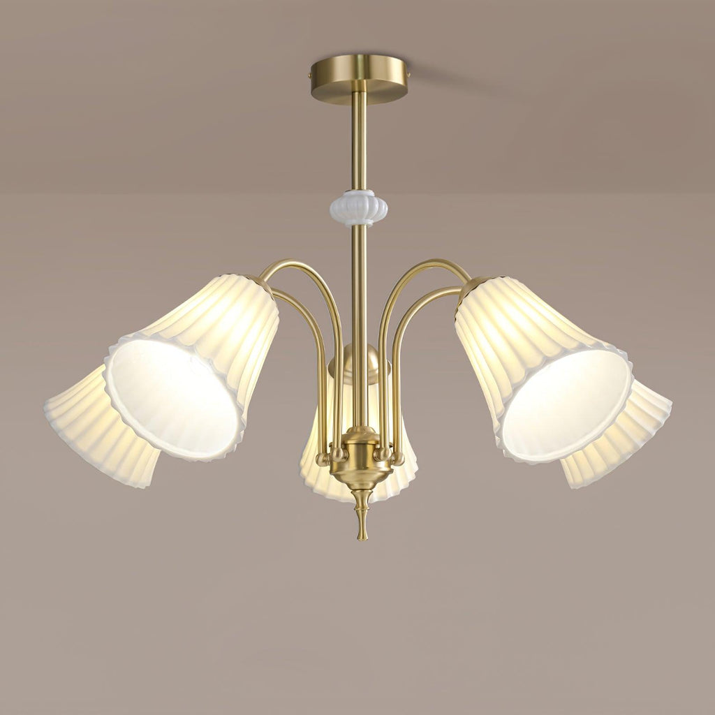 Silas Chandelier Vintage en Céramique - Neutralighting