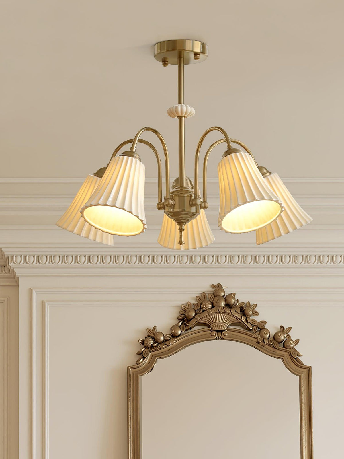 Silas Chandelier Vintage en Céramique - Neutralighting