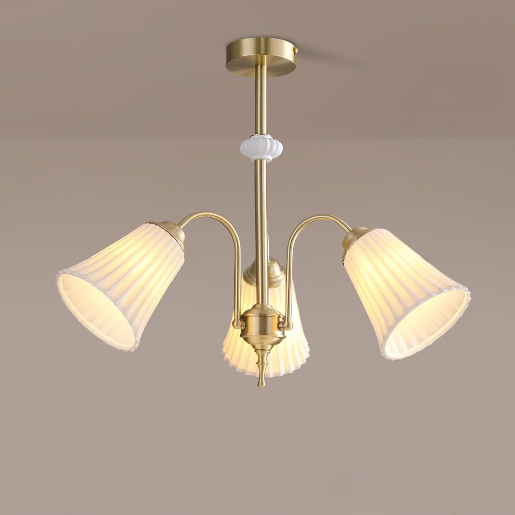 Silas Chandelier Vintage en Céramique - Neutralighting