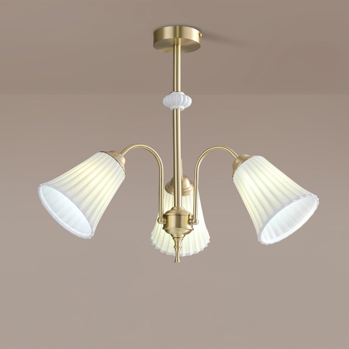 Silas Chandelier Vintage en Céramique - Neutralighting