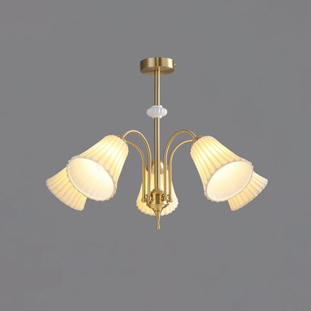 Silas Chandelier Vintage en Céramique - Neutralighting