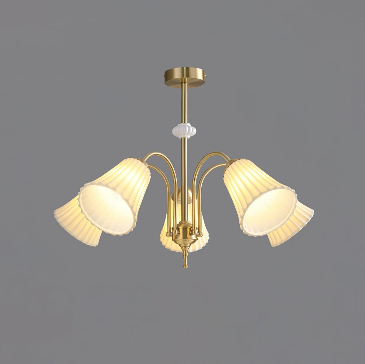 Silas Chandelier Vintage en Céramique - Neutralighting