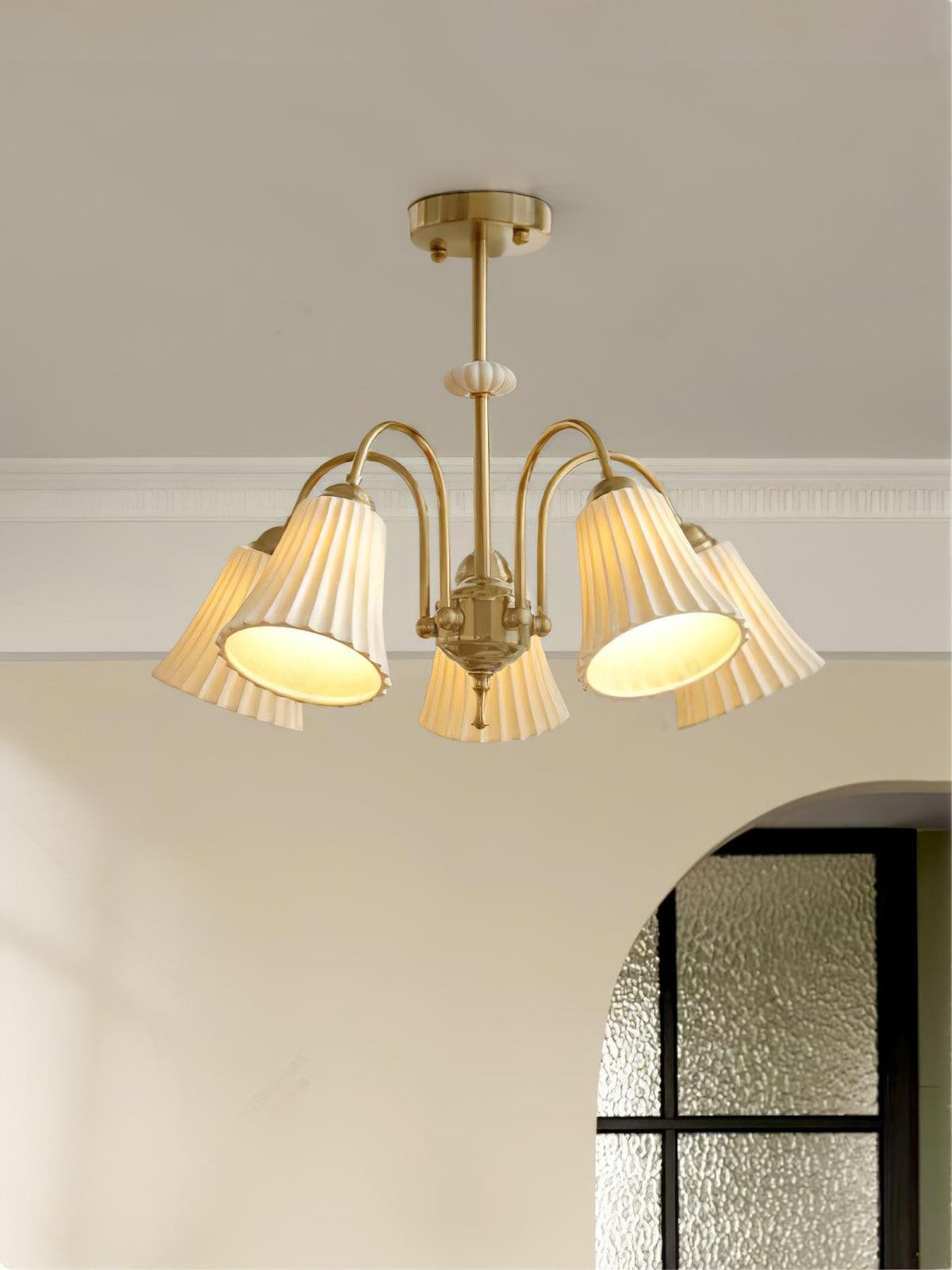 Silas Chandelier Vintage en Céramique - Neutralighting