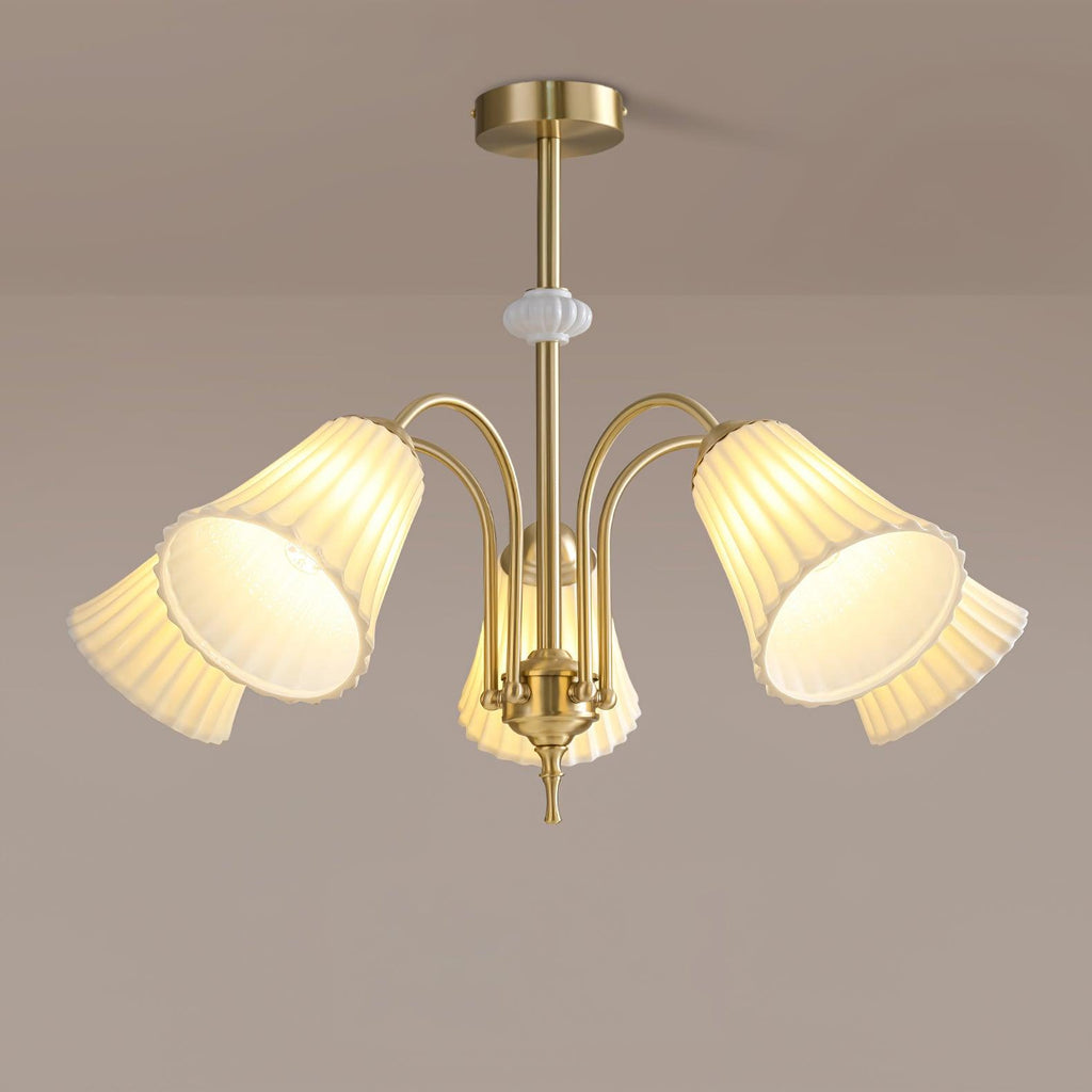 Silas Chandelier Vintage en Céramique - Neutralighting