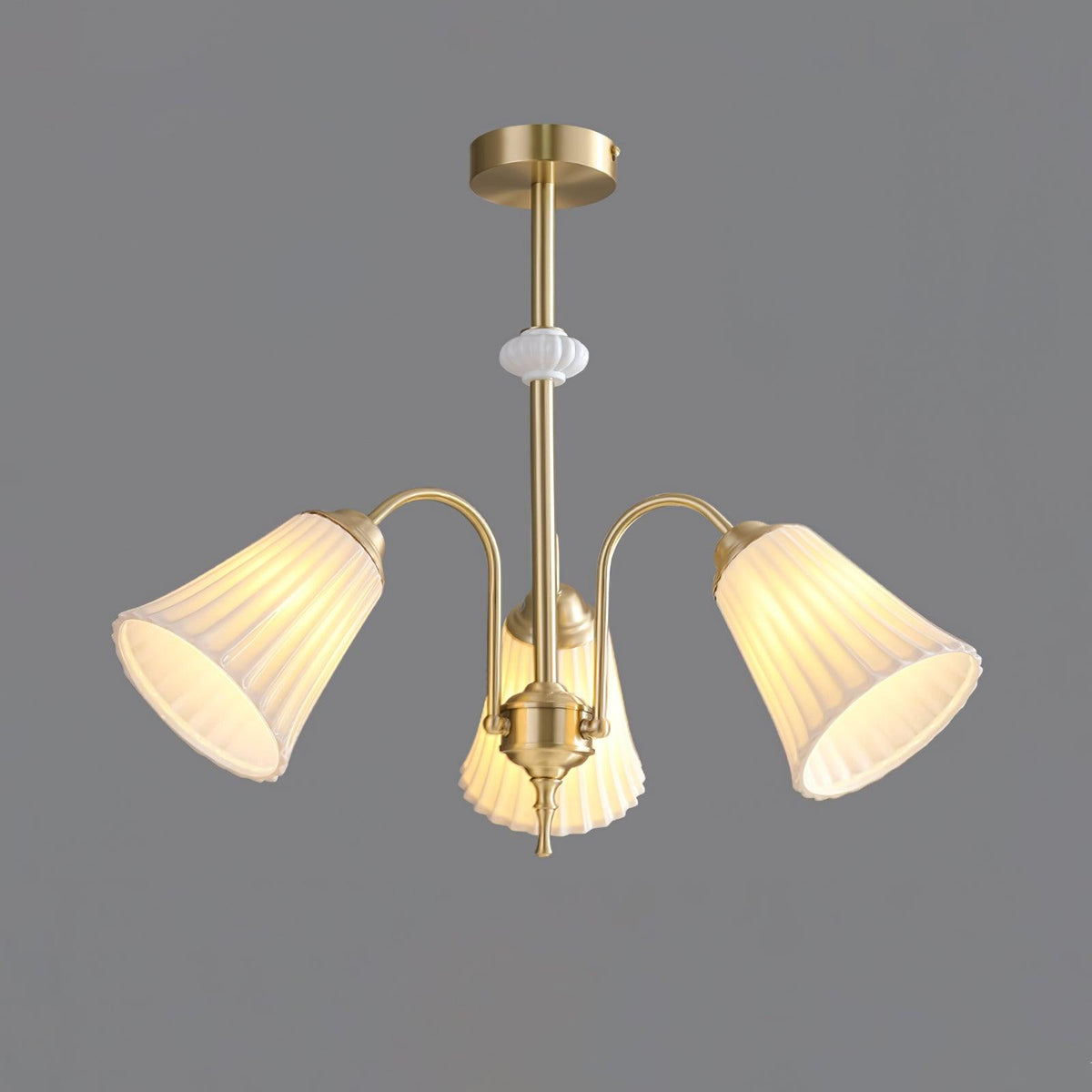Silas Chandelier Vintage en Céramique - Neutralighting
