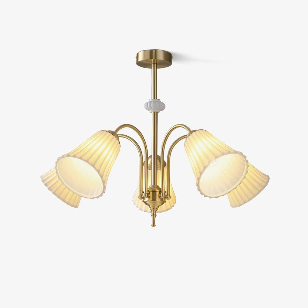 Silas Chandelier Vintage en Céramique - Neutralighting