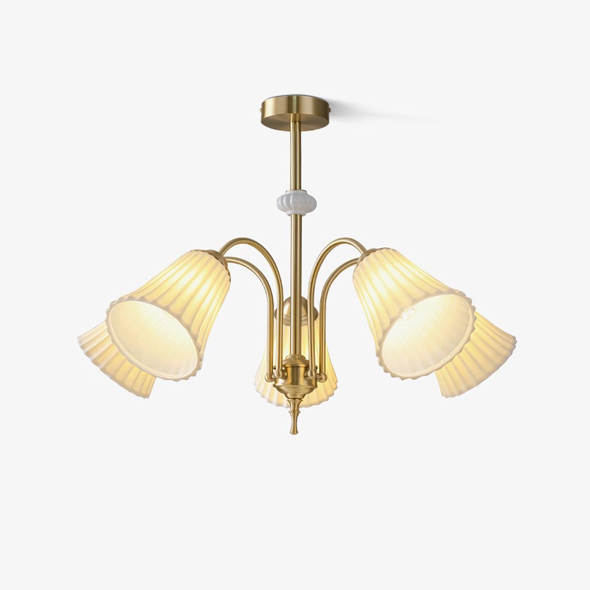Silas Chandelier Vintage en Céramique - Neutralighting