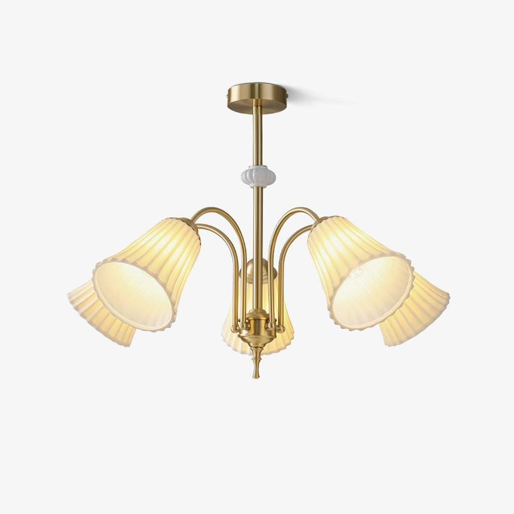 Silas Chandelier Vintage en Céramique - Neutralighting