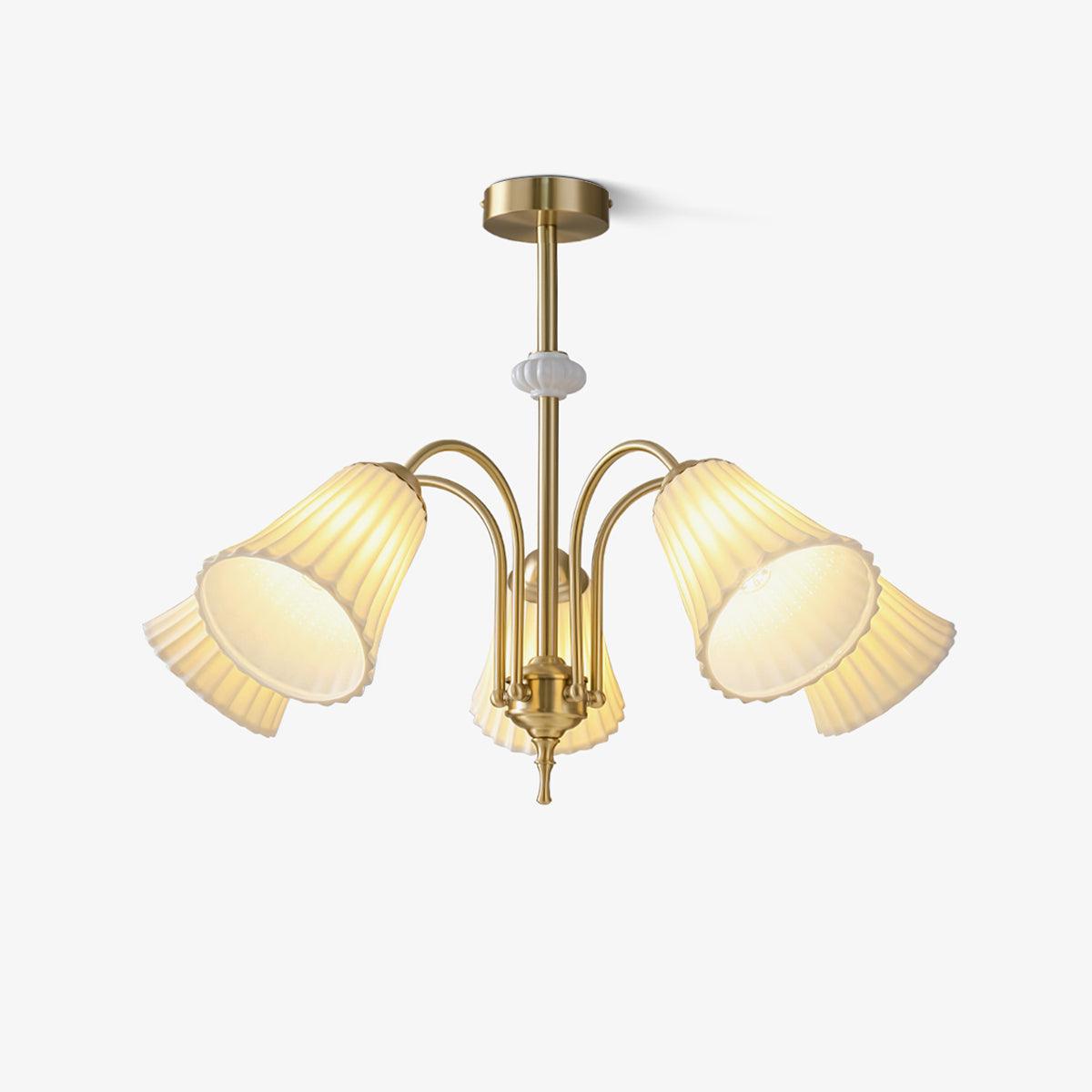 Silas Chandelier Vintage en Céramique - Neutralighting