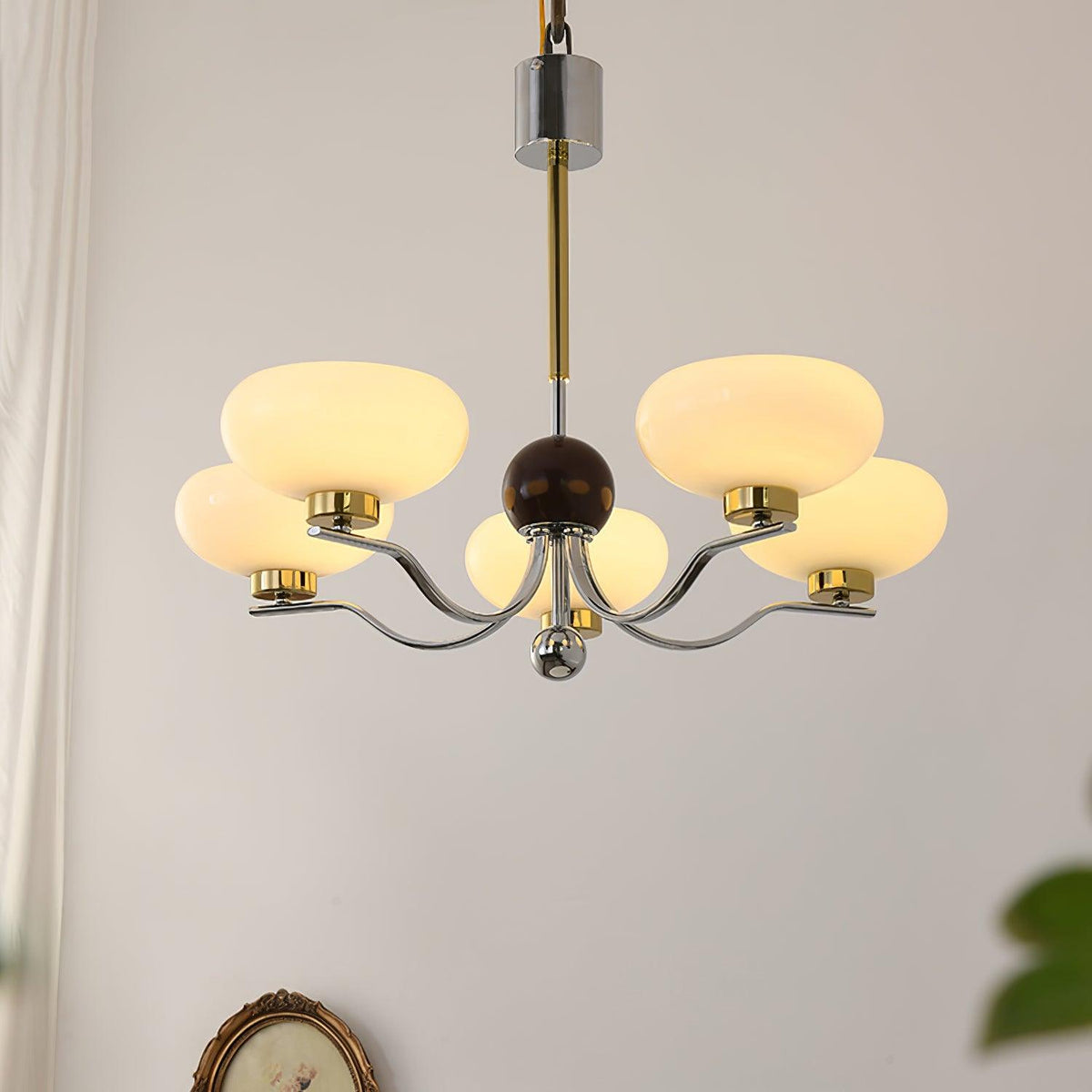 Titus Chandelier Vintage en Verre - Neutralighting