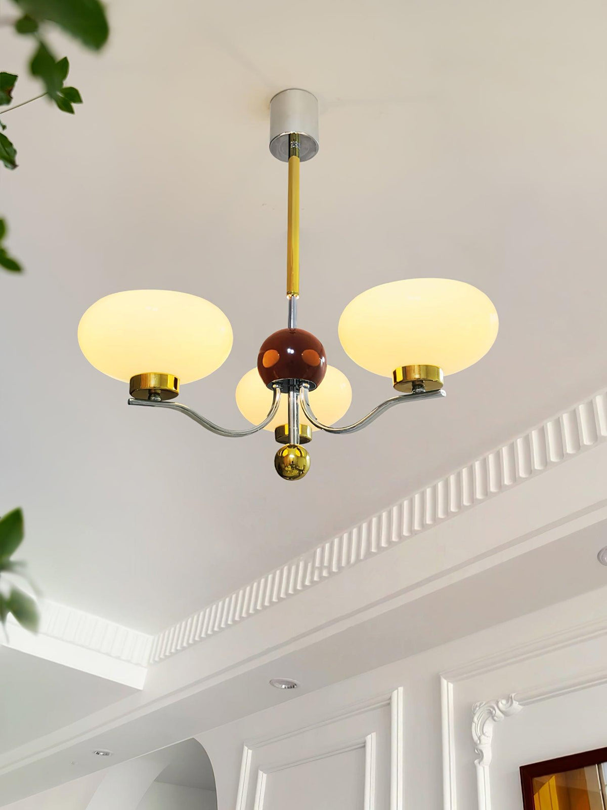 Titus Chandelier Vintage en Verre - Neutralighting
