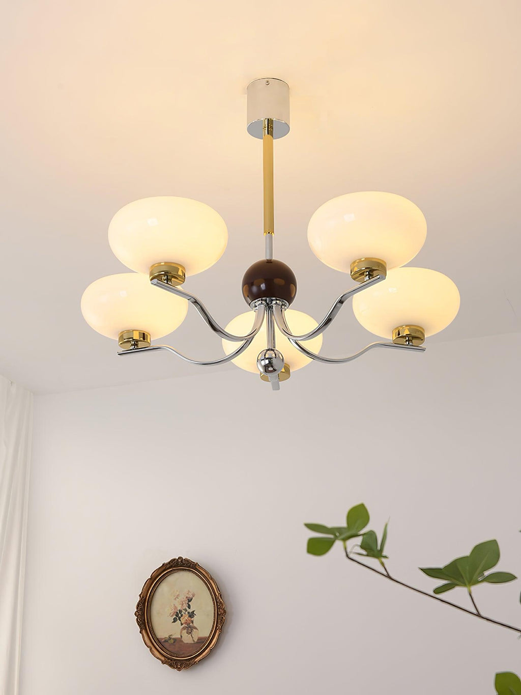 Titus Chandelier Vintage en Verre - Neutralighting
