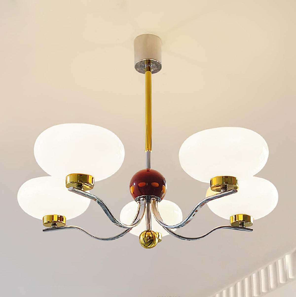 Titus Chandelier Vintage en Verre - Neutralighting