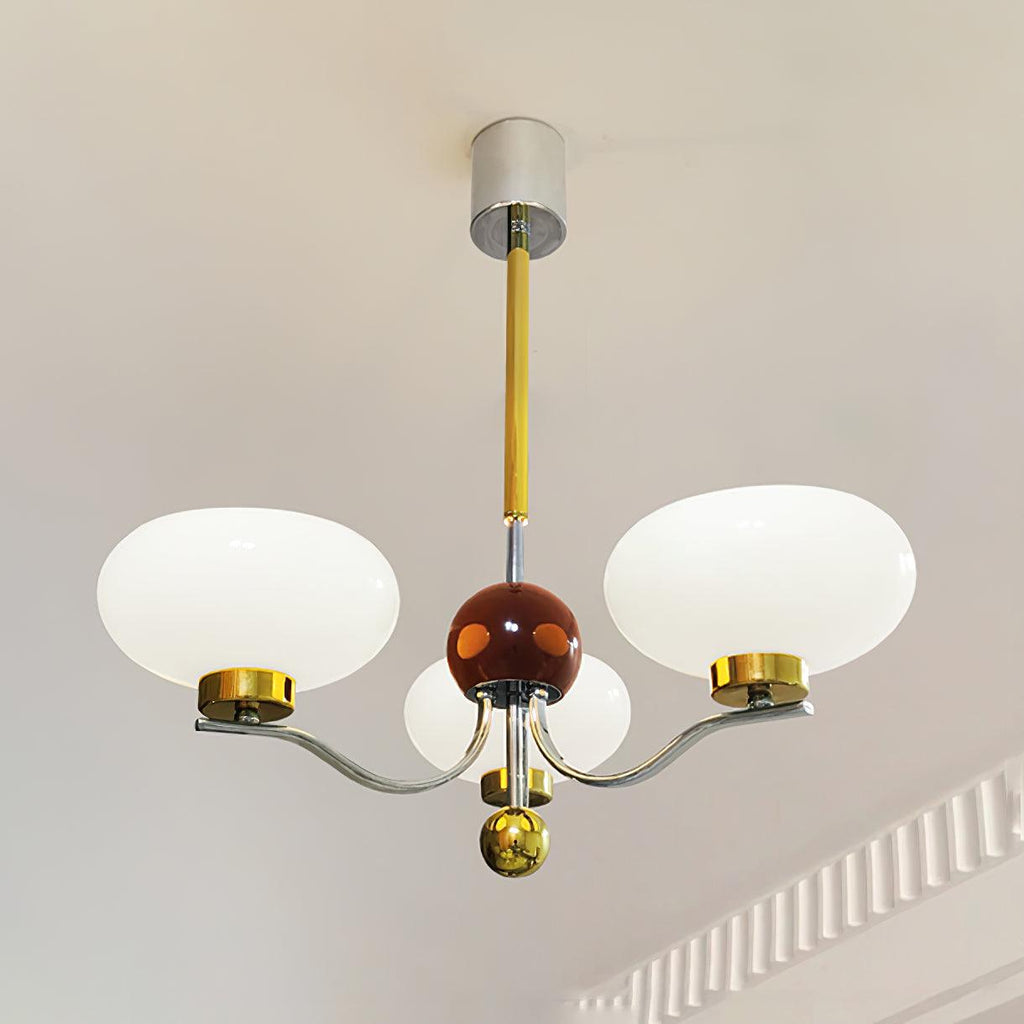 Titus Chandelier Vintage en Verre - Neutralighting
