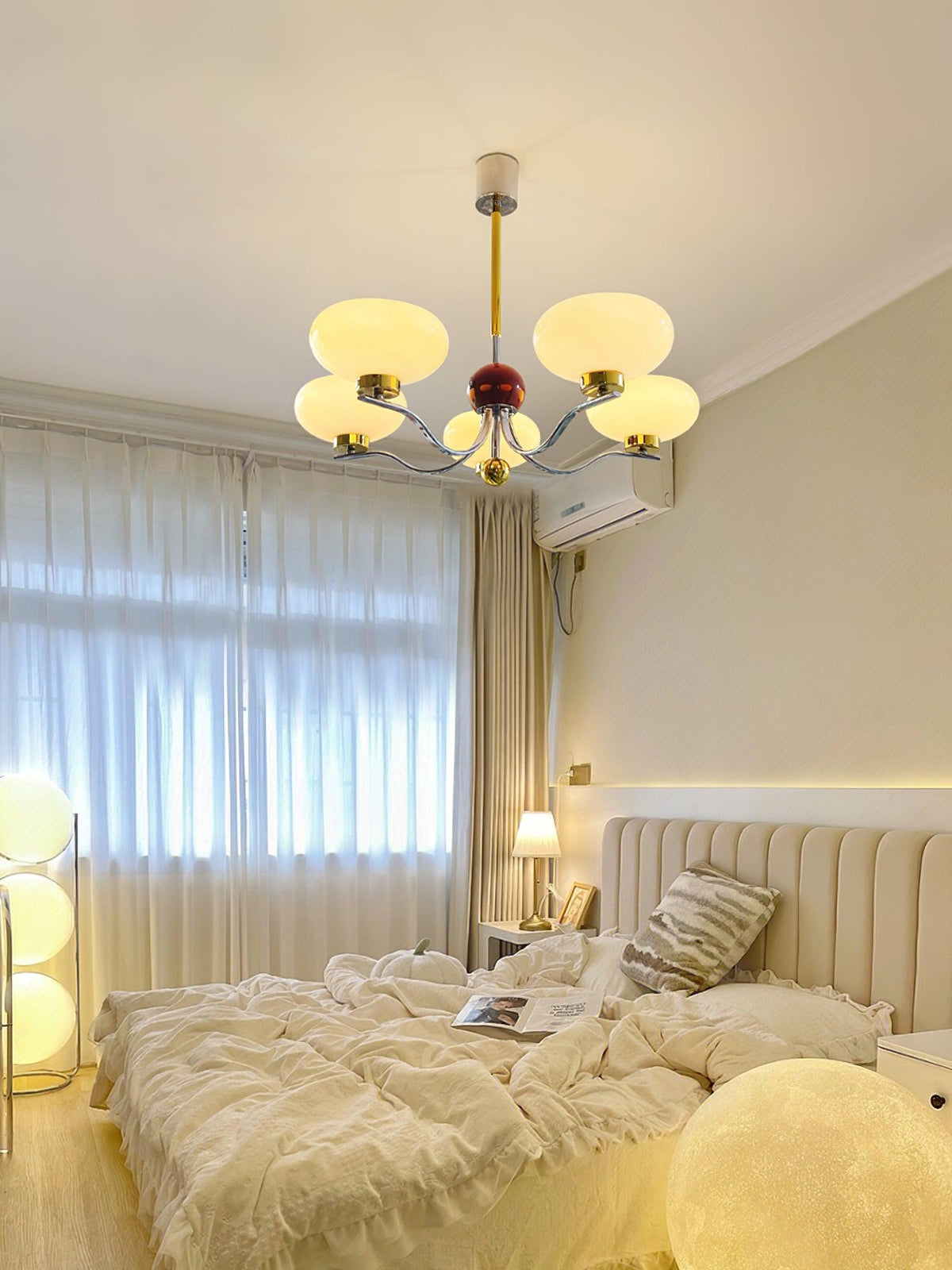 Titus Chandelier Vintage en Verre - Neutralighting