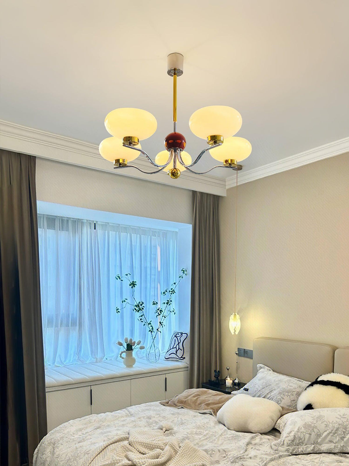 Titus Chandelier Vintage en Verre - Neutralighting
