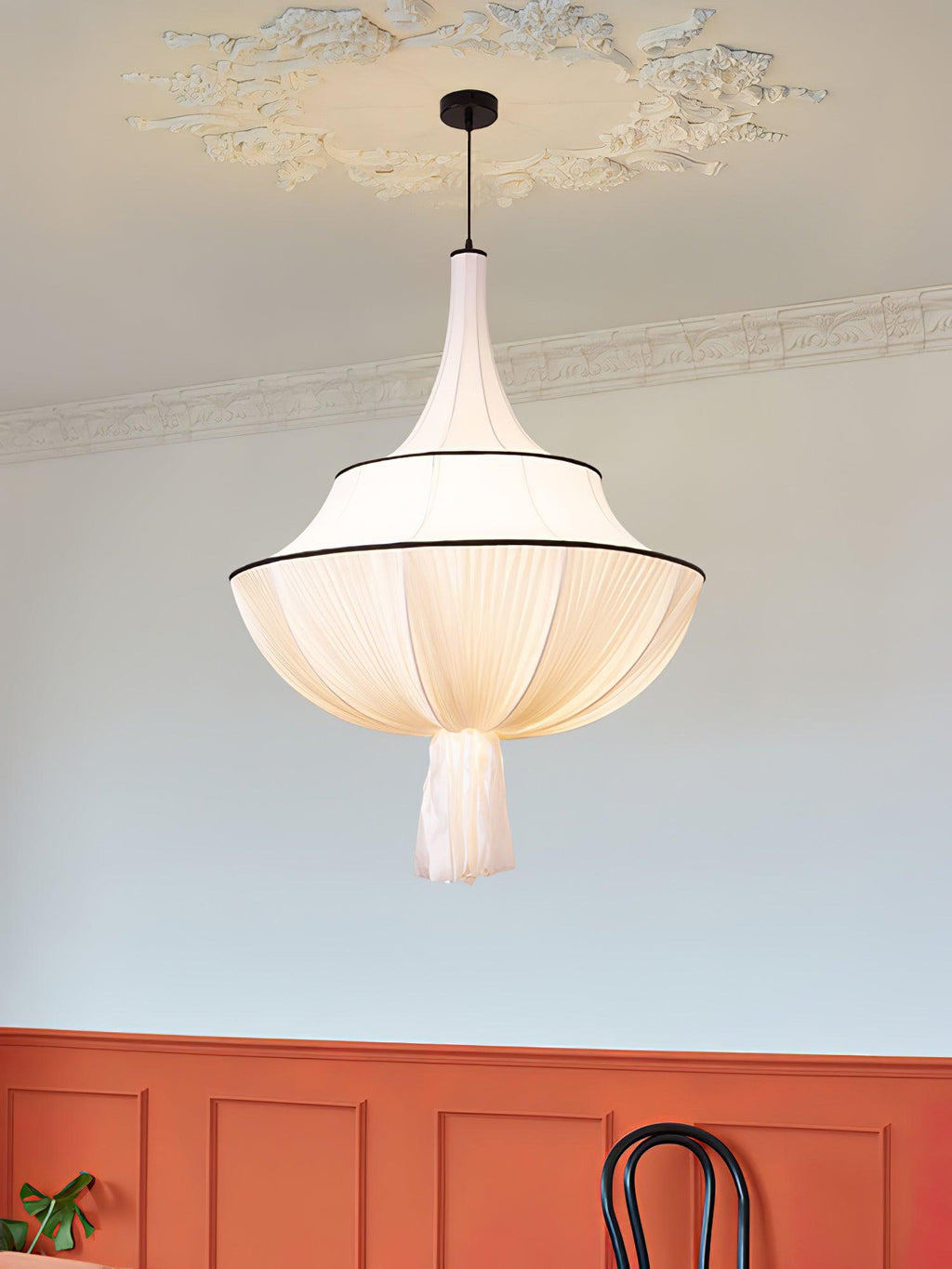Meduse Lampe Suspendue Tissu Plissé Superposé - Neutralighting