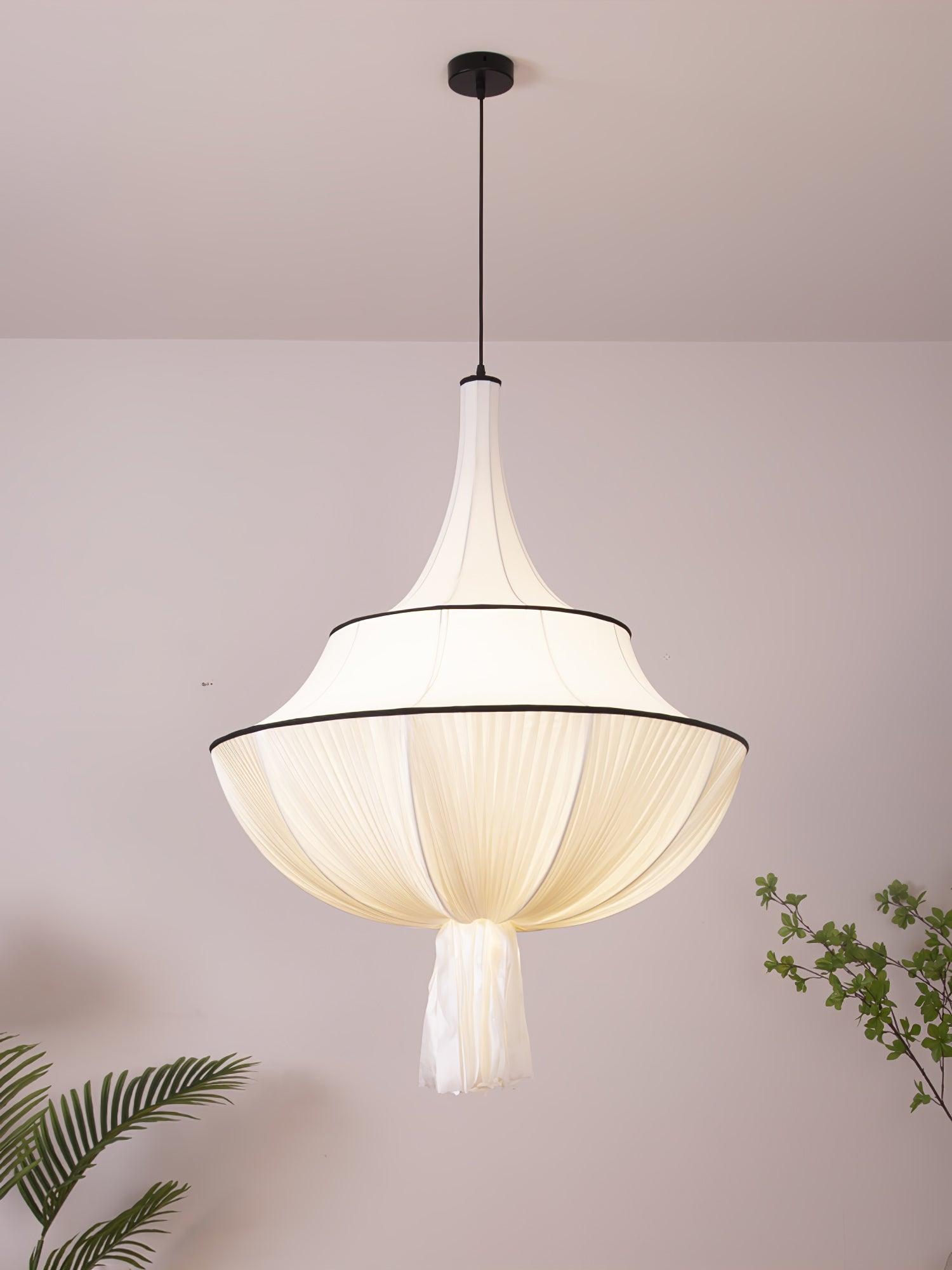 Meduse Lampe Suspendue Tissu Plissé Superposé - Neutralighting